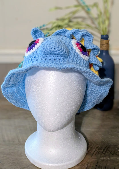 Handmade Pony Crochet Bucket Hat – Cute Horse Hat for Kids & Toddler | Whimsical Animal Sun Hat