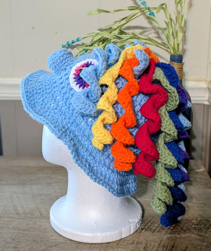 Handmade Pony Crochet Bucket Hat – Cute Horse Hat for Kids & Toddler | Whimsical Animal Sun Hat