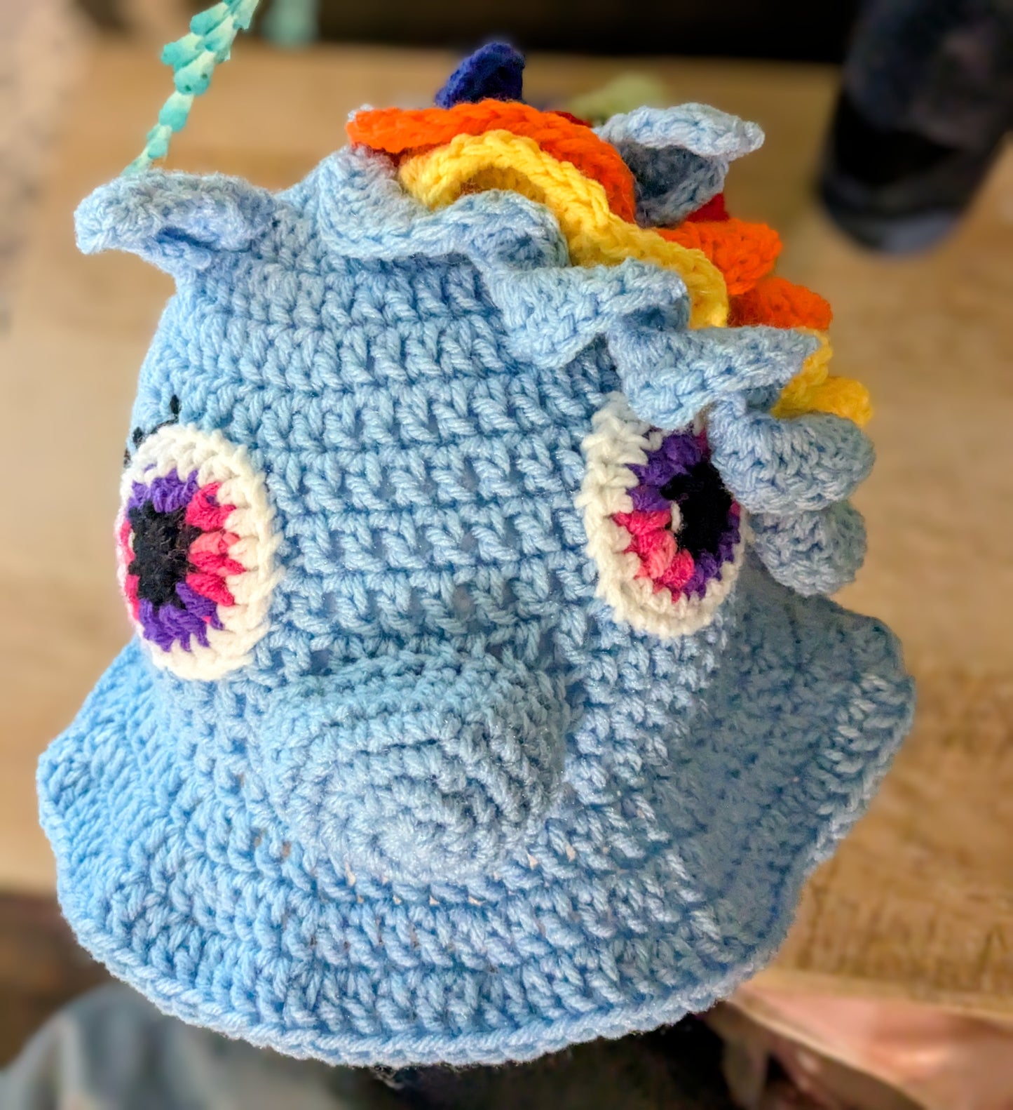Handmade Pony Crochet Bucket Hat – Cute Horse Hat for Kids & Toddler | Whimsical Animal Sun Hat